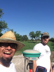 Gergő and yours truly taking a short selfie break with the RTK.
